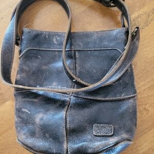 BED STU Black Leather Crossbody Bag
